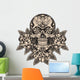 Skull with roses Wall Decal