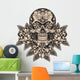 Skull with roses Wall Decal