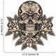 Skull with roses Wall Decal