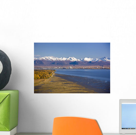Aerial Anchorage Skyline Wall Decal