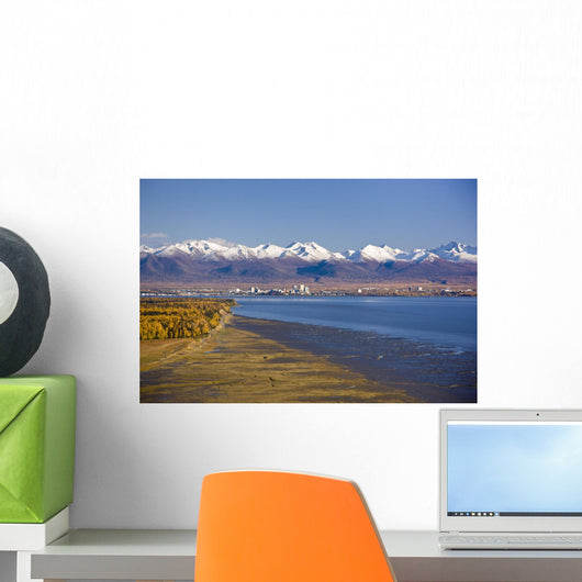 Aerial Anchorage Skyline Wall Decal