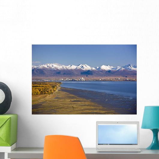 Aerial Anchorage Skyline Wall Decal
