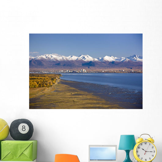 Aerial Anchorage Skyline Wall Decal
