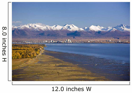 Aerial Anchorage Skyline Wall Decal