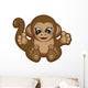 Little Monkey One Symbols Wall Mural