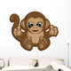 Little Monkey One Symbols Wall Mural