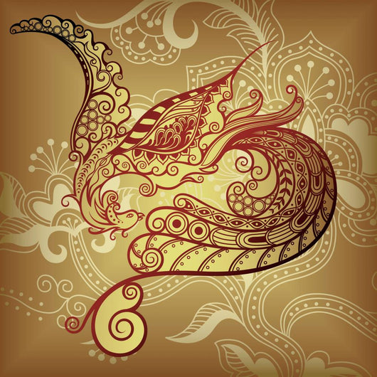 Asia Bird Phoenix Wall Mural
