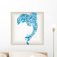 Abstract Dolphin Wall Decal