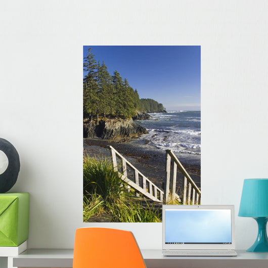 Stairway Leading down to Wall Decal