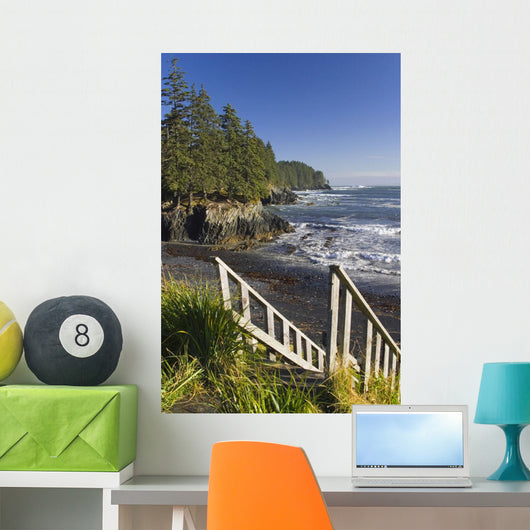 Stairway Leading down to Wall Decal