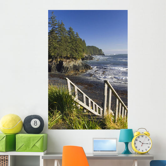 Stairway Leading down to Wall Decal