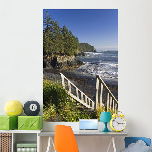 Stairway Leading down to Wall Decal