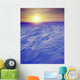 Sunset Over Wind-Carved Snow Drifts North Slope Arctic Ak Wall Mural