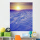 Sunset Over Wind-Carved Snow Drifts North Slope Arctic Ak Wall Mural