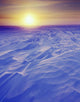 Sunset Over Wind-Carved Snow Drifts North Slope Arctic Ak Wall Mural