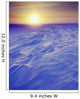 Sunset Over Wind-Carved Snow Drifts North Slope Arctic Ak Wall Mural