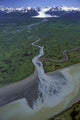 Aerial Of Ibeck Creek & Scott Glacier Sc Ak Summer Copper River Delta Wall Mural