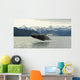 Humpback Whale Breaches Near Glacier Bay National Park, Alaska Wall Mural
