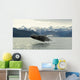 Humpback Whale Breaches Near Glacier Bay National Park, Alaska Wall Mural
