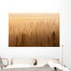 Sunrise Over A Foggy Forest Wall Mural