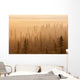 Sunrise Over A Foggy Forest Wall Mural