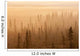 Sunrise Over A Foggy Forest Wall Mural