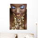 African woman with gold Wall Mural