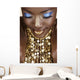 African woman with gold Wall Mural