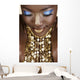 African woman with gold Wall Mural