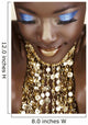 African woman with gold Wall Mural