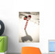White Mailbox Decorated For Christmas Standing Wall Mural