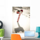 White Mailbox Decorated For Christmas Standing Wall Mural