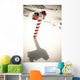 White Mailbox Decorated For Christmas Standing Wall Mural