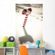 White Mailbox Decorated For Christmas Standing Wall Mural