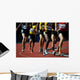 running on the track Wall Mural