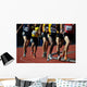 running on the track Wall Mural