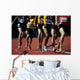 running on the track Wall Mural