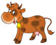 Brown Cow Wall Decal