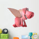 Flying Pig Wall Decal