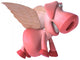 Flying pig Wall Decal