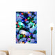 Close Up Of A Multi-Colored Christmas Tree Lit At Dusk Outside Wall Mural