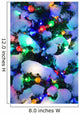 Close Up Of A Multi-Colored Christmas Tree Lit At Dusk Outside Wall Mural