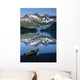 Kayak On The Beach In Shoup Bay With Shoup Glacier Reflected Wall Mural