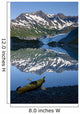 Kayak On The Beach In Shoup Bay With Shoup Glacier Reflected Wall Mural