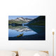 Kayak On The Beach In Shoup Bay With Shoup Glacier Reflected Wall Mural
