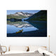 Kayak On The Beach In Shoup Bay With Shoup Glacier Reflected Wall Mural