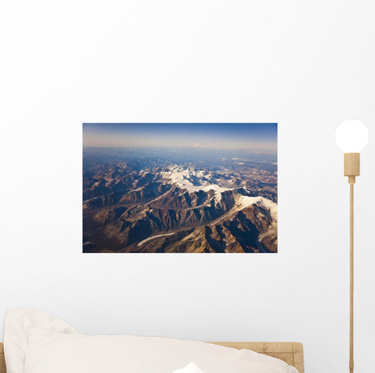 Aerial View Of The Alaska Range Wall Mural