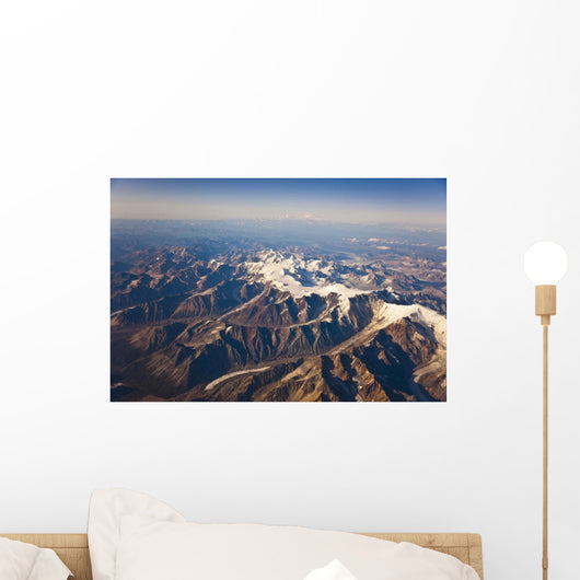 Aerial View Of The Alaska Range Wall Mural