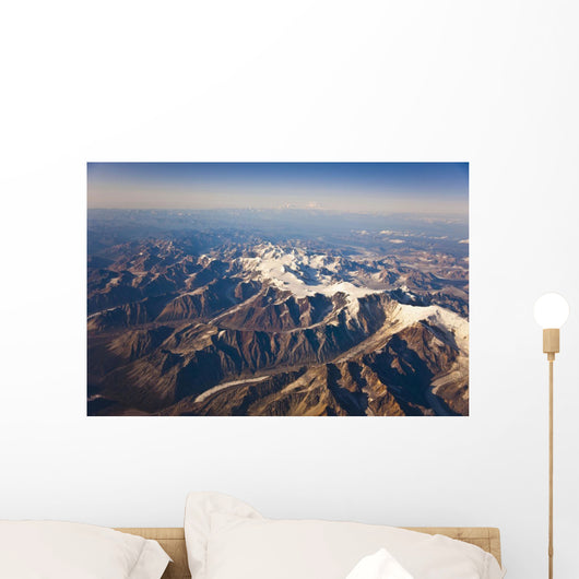 Aerial View Of The Alaska Range Wall Mural