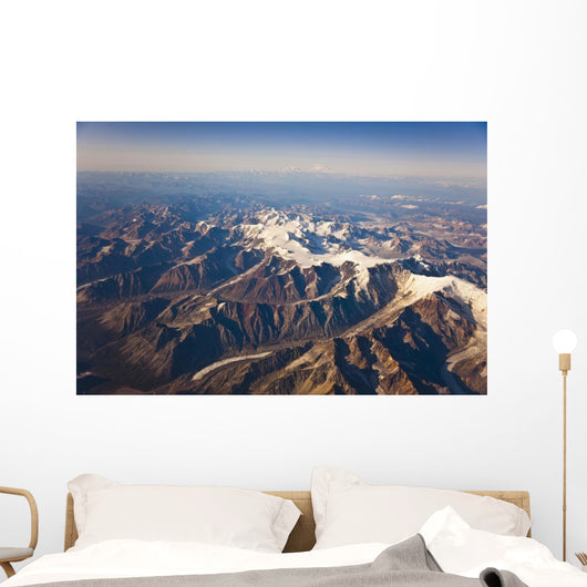 Aerial View Of The Alaska Range Wall Mural
